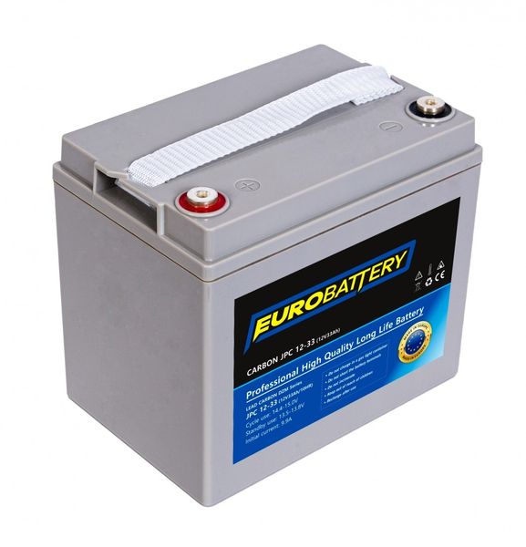 12v-33ah АКБ карбоновий EuroBattery JPC12-33 DZM (12в 33Аг) 1073 фото