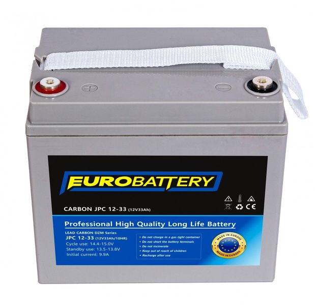 12v-33ah АКБ карбоновий EuroBattery JPC12-33 DZM (12в 33Аг) 1073 фото