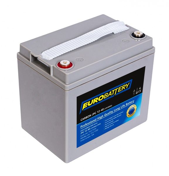 12v-40ah АКБ карбоновий EuroBattery JPC12-40 DZM (12в 40Аг) 1077 фото