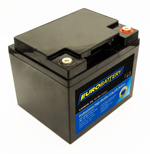 12v-45ah АКБ карбоновий EuroBattery JPC12-45 DZM (12в 45Аг) 1078 фото