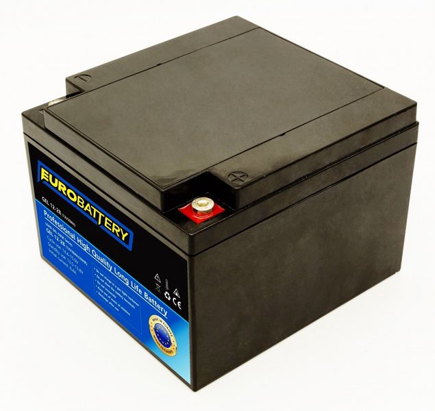 12v-28ah АКБ гелевый EuroBattery GEL 12-28 DZM (12в 28Ач) 1172 фото