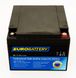 12v-28ah АКБ гелевый EuroBattery GEL 12-28 DZM (12в 28Ач) 1172 фото 1